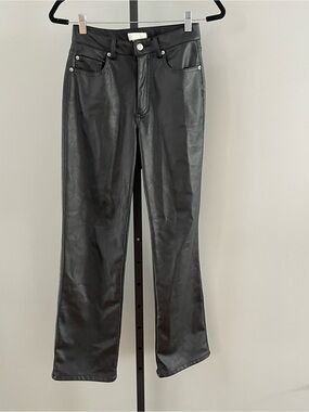 H&M Faux Leather Pants Size 4